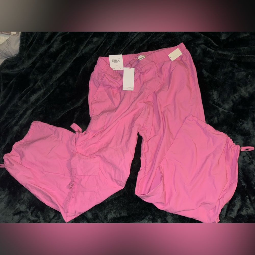 Ultra flirt cargo parachute pants.